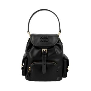 미우미우 5BZ043 2CRW F0002 레더 멀티 포켓 백팩