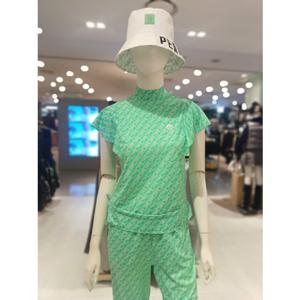 [파리게이츠] 26SS여름 여성 프릴 캡소매 냉감 반목티셔츠 (521F1TI182GN)