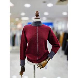 스테파니 세이브존08 컬러 반목 니트 티 A25SW5437