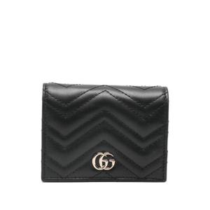 구찌 GG 마몽 마틀라세 카드 케이스 466492 AAET81000 Black