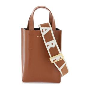 마르니 레더 탑 핸들 나노 뮤제오 토트백 SHMP0050U0LV639 00M6