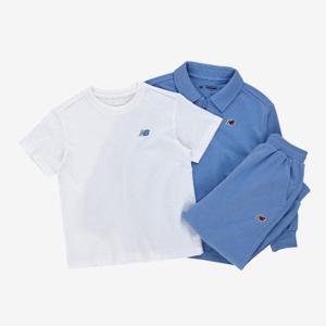 뉴발란스키즈트레이닝세트 HQK NK9YF3102U-50 [3PCS] ESSENTIAL 반집업 스웨트 셋업