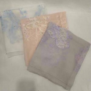 닥스스카프 SKU040 자수큐빅 실크혼방 롱스카프