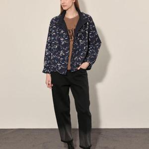 올리비아로렌 HC14 프린트 탈착 후드 나그랑 점퍼 VVCCL4F8376