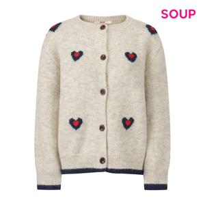 [숲]트윈 하트 라운드넥 가디건 S61GD03