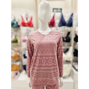 [비비안]따뜻하고 밀착감이 좋은 폴리기모 자카드 여성 홈웨어 실내복 상의 (EZ1957)