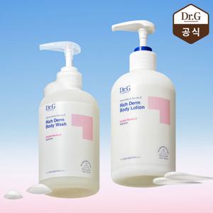 닥터지 더모이스처 배리어D 리치덤 바디워시 400ml+바디로션 400ml