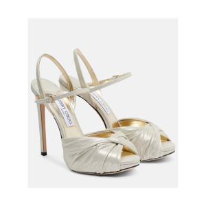 지미추 Elly 120 스웨이드 플랫폼 샌들 P01125220