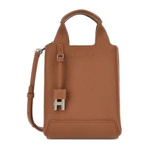 호간 엠보스드 로고 메탈 참 그레인 가죽 쇼퍼백 KBW01RA0100 T