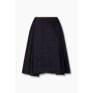 [보브] 스웨이드 배색 플레어 데님 스커트 (7115455906)