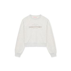 디스커버리긴팔티 XQD DWTR41034-IVM 크롭 여성 트레이닝 맨투맨