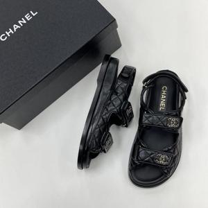 샤넬 벨크로 샌들 블랙 G35927 선물용