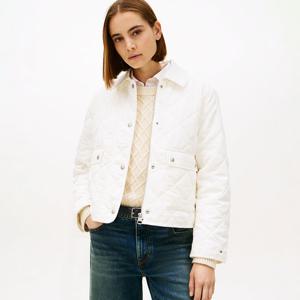 [공식][타미힐피거] 플래그 패턴 퀼팅 재킷 (T22G0PJC001WT1YA8)