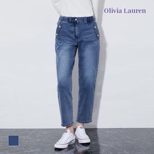 [올리비아로렌]베기핏 워시드 데님 팬츠_VVCMP4S1281