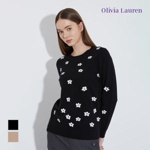 [올리비아로렌]플로럴 인타샤 니트탑__VOBBL4S1111