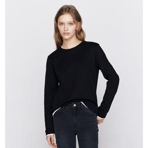 [지오다노] 여자 코튼 인터락 긴팔티 05326502