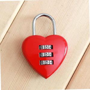 번호 자물쇠 하트 와이어락 번호열쇠 자전거자물쇠