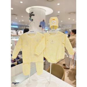 [압소바] 두기코튼모달 바디슈트 내의세트 신생아선물(26년봄신상) (A1A110625) A1A11062