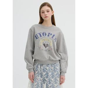 올리브데올리브 (OW5SE1630) 레터링 포인트 맨투맨 티셔츠 OLIVE  DES  OLIVE