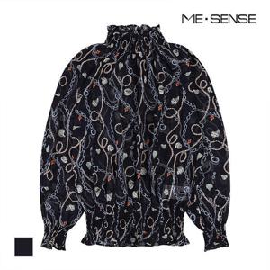 [미센스][미센스] 체인프린트 블라우스_MB48BLMD01Z (P003713761