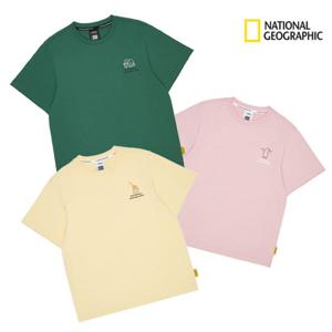 내셔널지오그래픽키즈 반팔티 K265UTS050 남여공용 라운드 동물 티셔츠 110 여름 고학년 딜