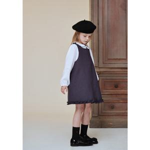 빈2 BA14ZS01CG 아동 여아 그레이 체크 점퍼스커트 원피스 2026년 봄상품