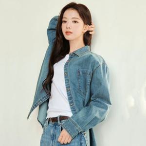 346507 여성 봄 간절기 루즈핏 데님 셔츠 청남방 05346507