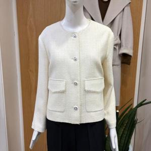 클리지 DP01 라운드넥 트위드 재킷 CQ3WJK02