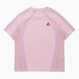 [르꼬끄]르꼬끄반팔티 TQT QQ122LRS37-LPK 우먼스 레이스 져지