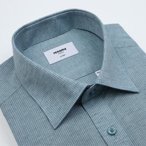 [레노마 일반핏] 26SS RQSSG0-015GENY 얇고 가볍고 시원한 린넨 혼방 라이크 여름긴소매셔츠남방