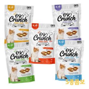 [반려] 캣프랜드 오케이 크런치 5종 콤보 고양이과자 켓간식