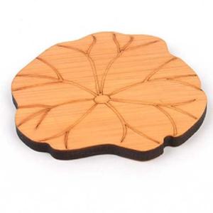 고급 우드 티 코스터 1P