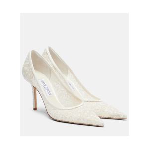 지미추 Love 엠브로이더리 튤 펌프스 P01125179