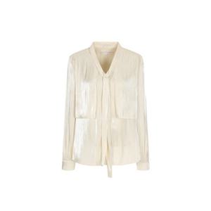 (올리브데올리브)  OW6SB163 덧장 타이 블라우스