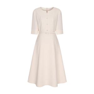 올리브데올리브 (OW6SO209) 7부 소매 플레어 원피스