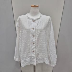 [나인스텝]플라워자수펀칭블라우스  N26NS6115_YS