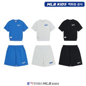 [엠엘비키즈] (7AS1B1563)  스포티브 베이직 오버핏 반팔 세트 7AS1B1563U