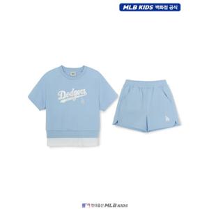 [MLB키즈US] (7FS1B0663-07BLL) [베이비 키즈] 여아 스트릿 베이직 레이어드 티셔츠세트 아동세트 키즈세트