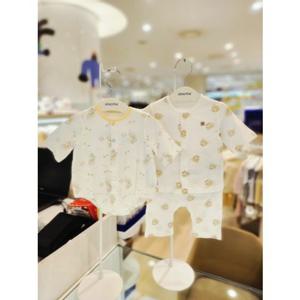 [압소바 출산 및 용품] 비행기 7부 바디슈트 보우테디 7부내의 2종세트 (A1310680I)