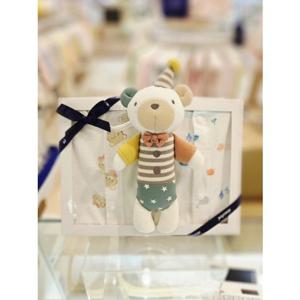 [압소바 의류] 보글반소내의 보우테디7부내의 딸랑인형세트 (A1B10387G)