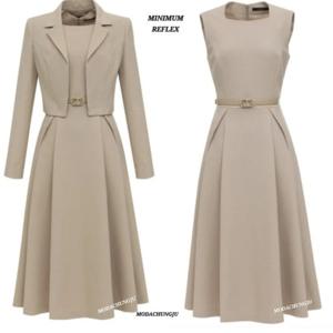 [미니멈]MD 클래식 자켓 셋업 원피스  MD MYBAWO3240 M_CJ