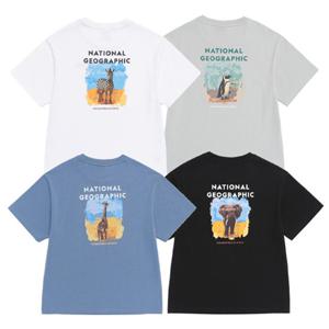 내셔널지오그래픽키즈 반팔티 K262UTS310 남아 여아 동물 빅그래픽 티셔츠 170 고학년 딜