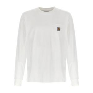 25FW 칼하트 WIP 롱슬리브 포켓 티셔츠 I03043702XX WHITE DOM