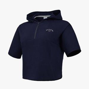 프로스펙스 스트레치 하프집업 여성 후드 반팔 티셔츠 PS3WN24M332