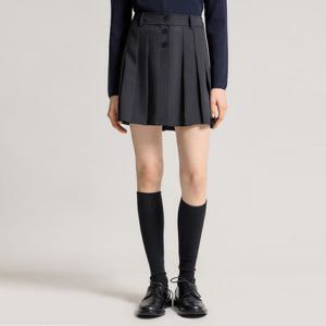 [시스티나]버튼 플리츠 미니 스커트 AWWSKO11030