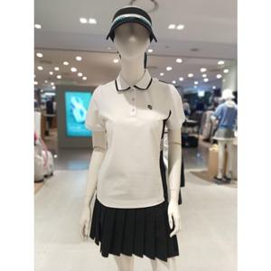 [파리게이츠] 26SS여름 여성 배색 포인트 카라 반팔 521F2TO304WH