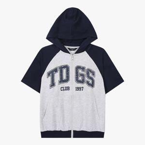 [더데이걸]레글런 후드 반팔 집업(2컬러)TGJM26301