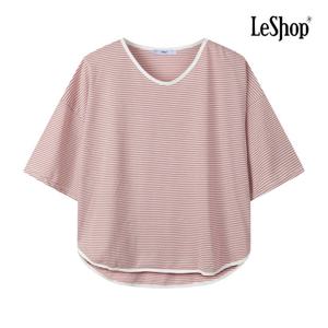 [르샵]V넥 스트라이프 롤링 티셔츠 BQ3TS012A