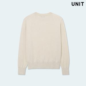 [유닛] 라이트베이지 파리 크루넥 니트 풀오버 UFLKCN110N-12