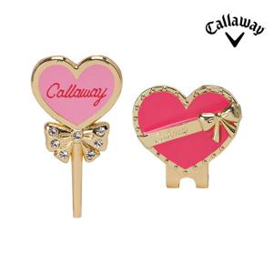 캘러웨이 2026 하트 골프공 볼마커 핑크